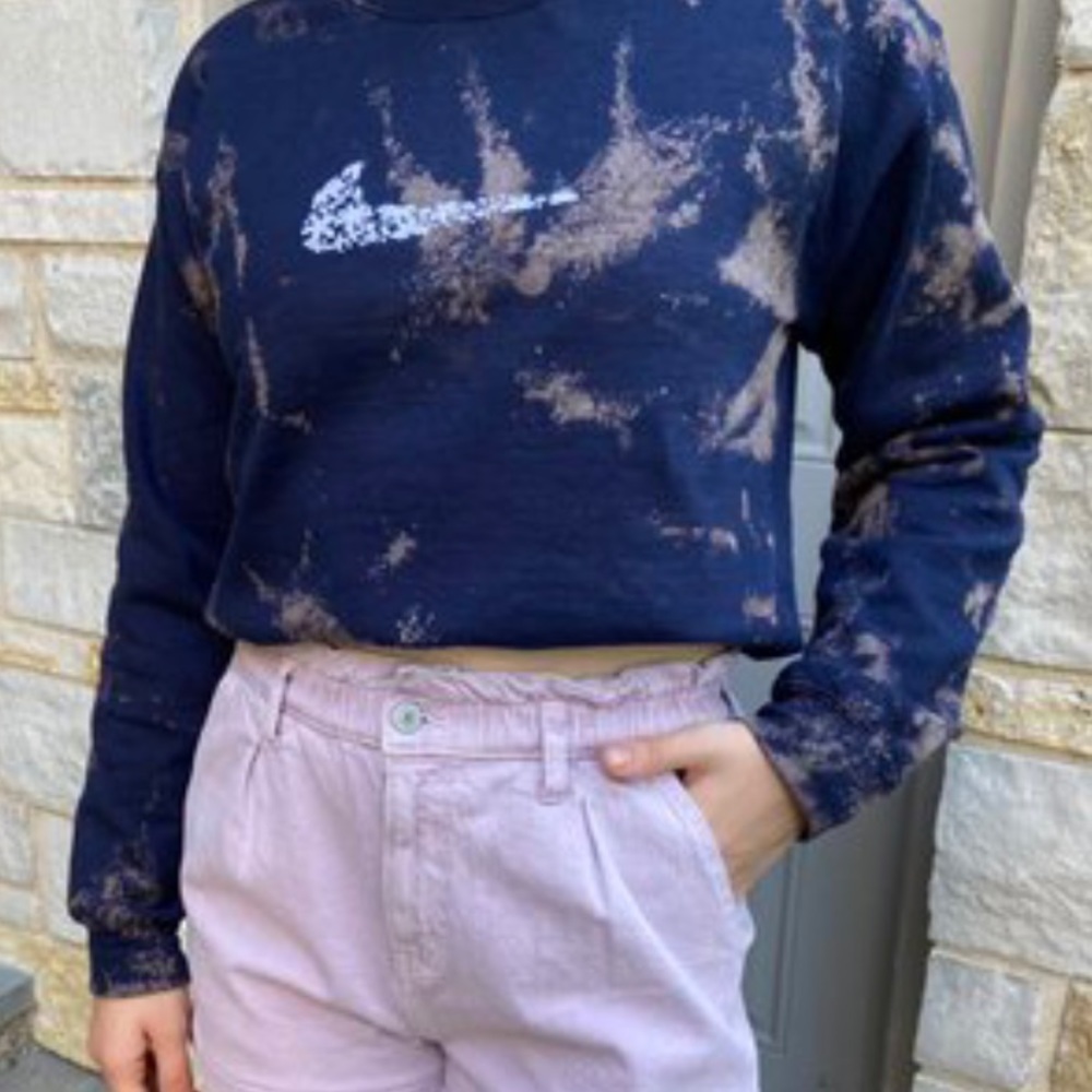 Nike Embroidery Tie Dye Crewneck